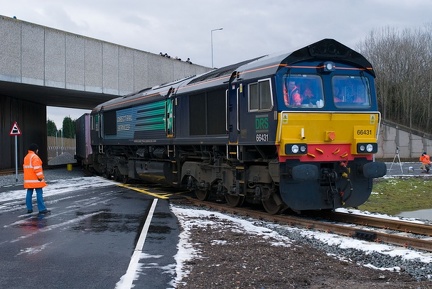 66431 runs round each inch of track at TIRFP on the gauging run