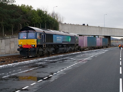 66431 runs round each inch of track at TIRFP on the gauging run