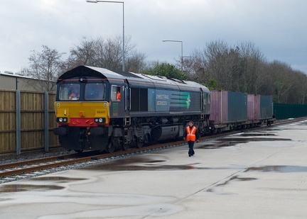 66431 runs round each inch of track at TIRFP on the gauging run