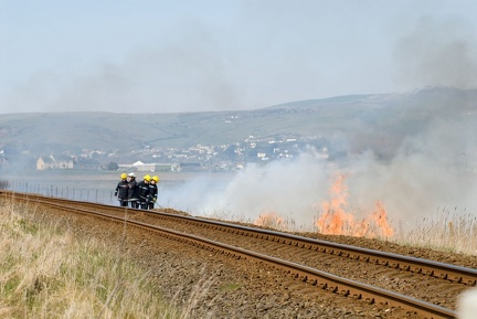 Fire at Borth