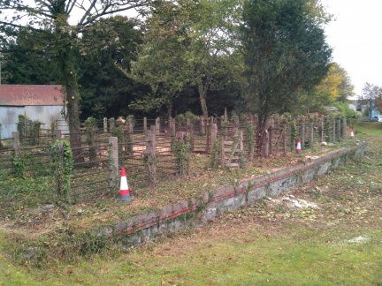 Welshpool & Llanfair Light Railway cattle pens at Welshpool