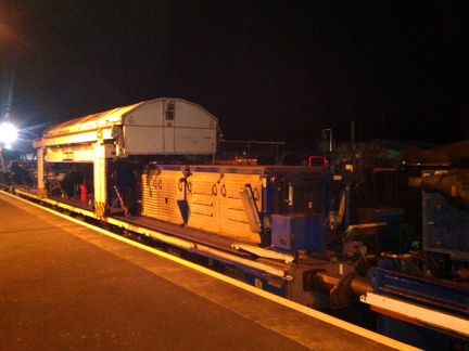 Balfour Beatty track relaying train