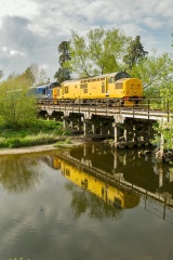97303, 37423 “Spirit of the Lakes,” 975025 “Caroline,”  Caersws, 2Z01 Newport to Shrewsbury via Aberystwyth