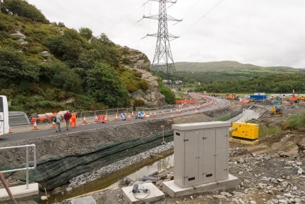 Llandecwyn halt approach road and new road alignment