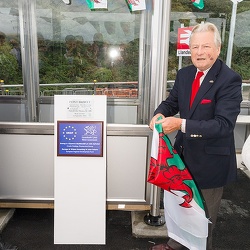 Pont Briwet rail bridge official opening, 1st September 2014