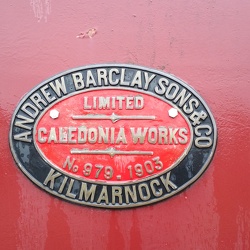 Andrew Barclay 0-4-0ST in mid-Wales