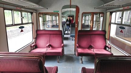 First class interior of BRCW Class 110 DMU DMCL 51842