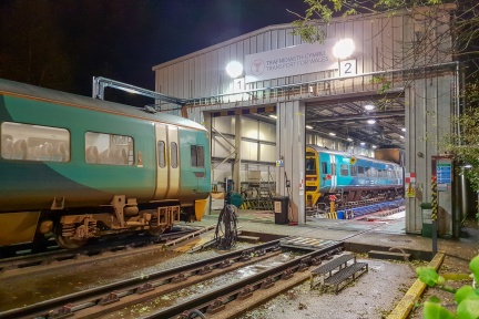 158827, 158818, Machynlleth depot